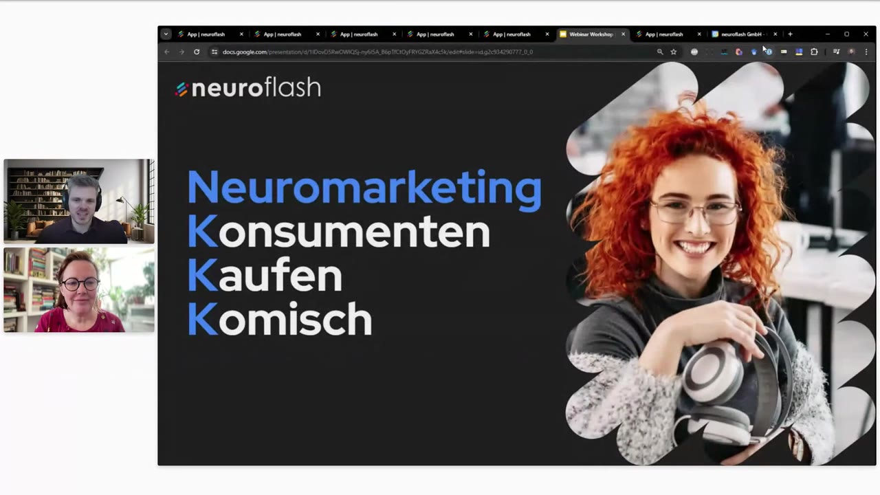 Titelfolie des Workshops Neuromarketing Konsumenten Kaufen Komisch