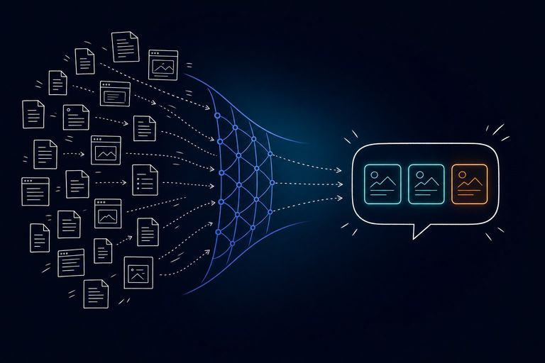 Viele Quellen, drei Empfehlungen — wie Generative Engine Optimization die KI-Auswahl bestimmt