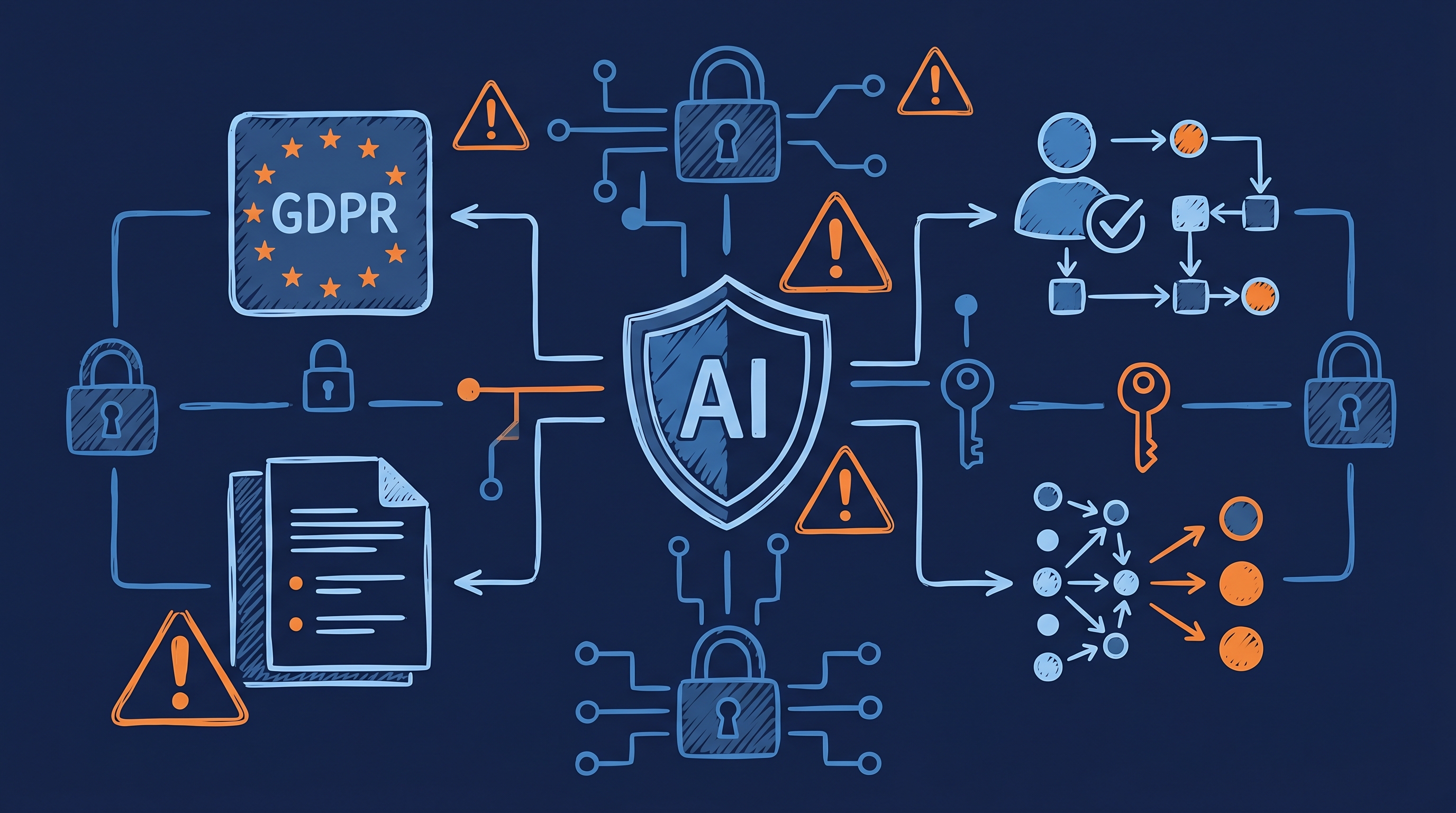 Enterprise AI Governance DSGVO-Konformitaet Audit Trail Human-in-the-Loop Datensicherheit