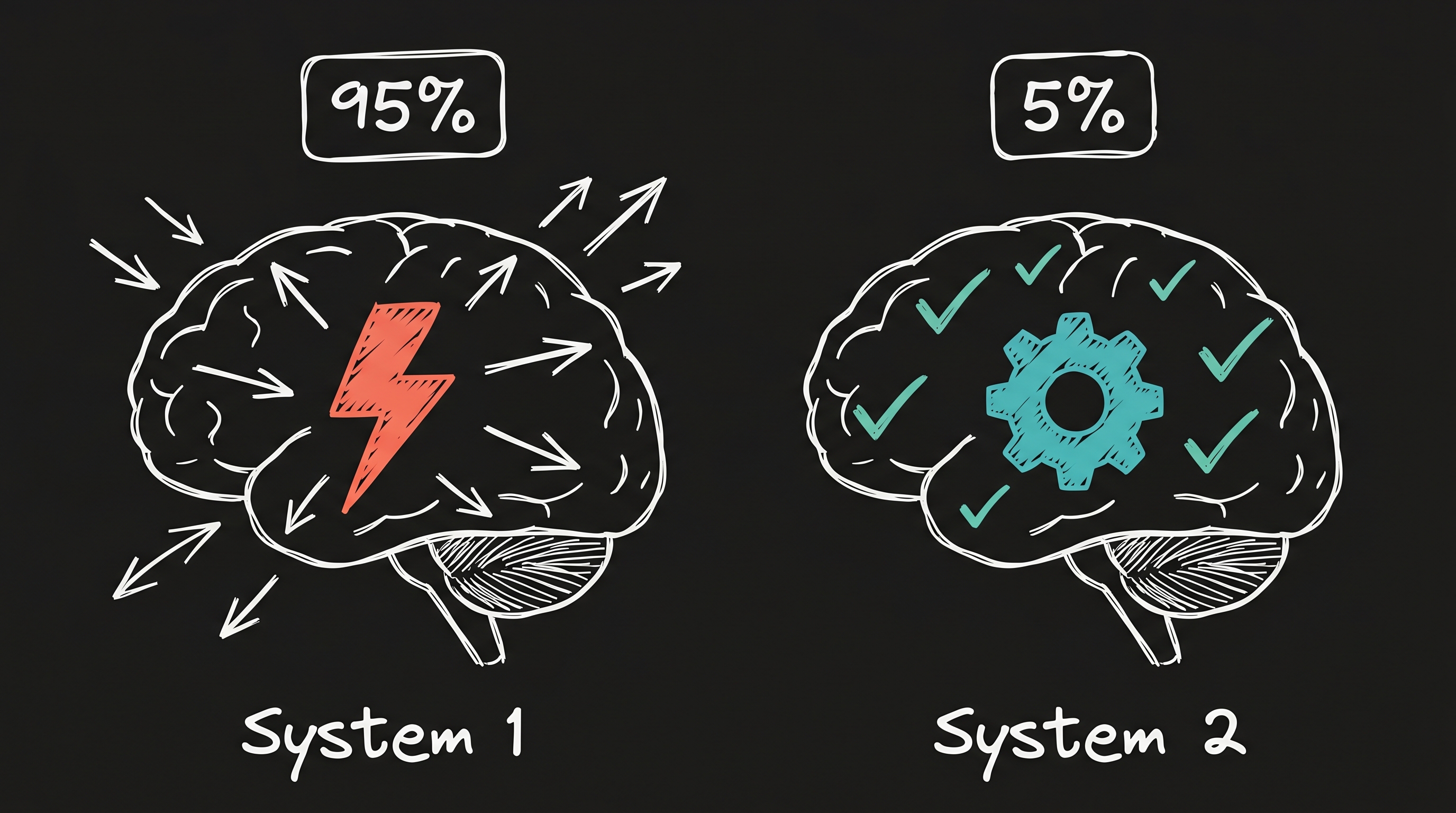 System 1 vs System 2: 95 Prozent der Kaufentscheidungen laufen unbewusst und emotional ab