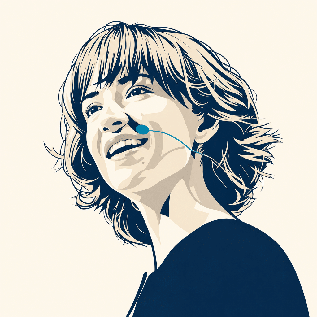 Stilisierte Portrait-Illustration von Cassie Kozyrkov