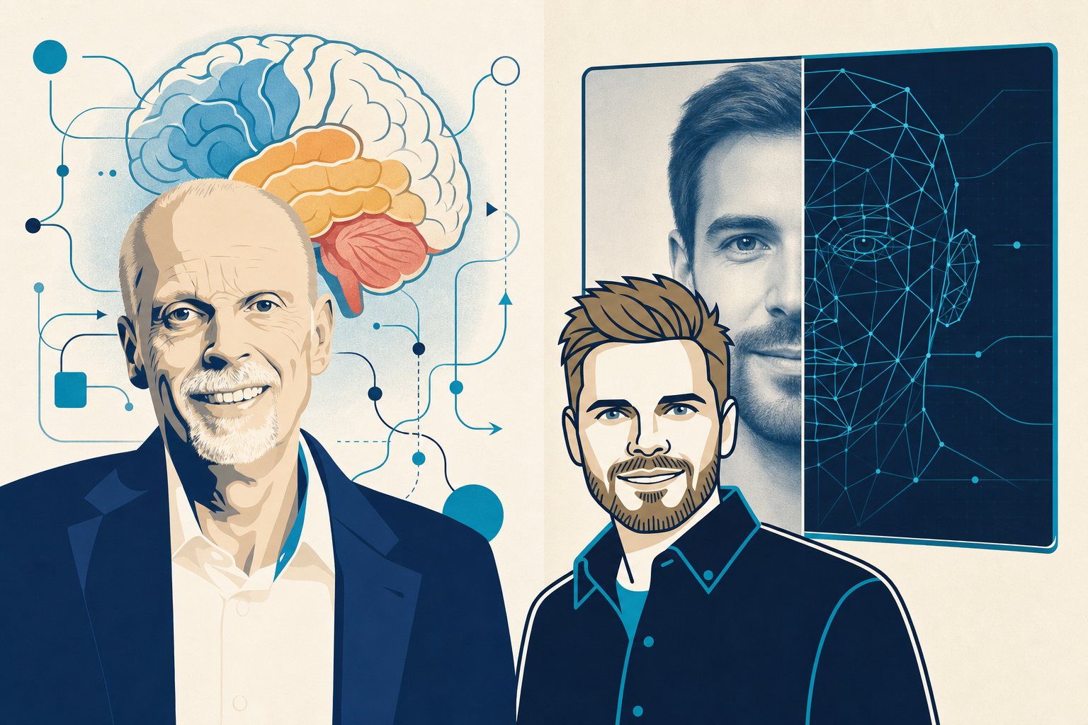 Hans-Georg Häusel vs. Jonathan Mall - illustrierter Keynote-Speaker-Vergleich