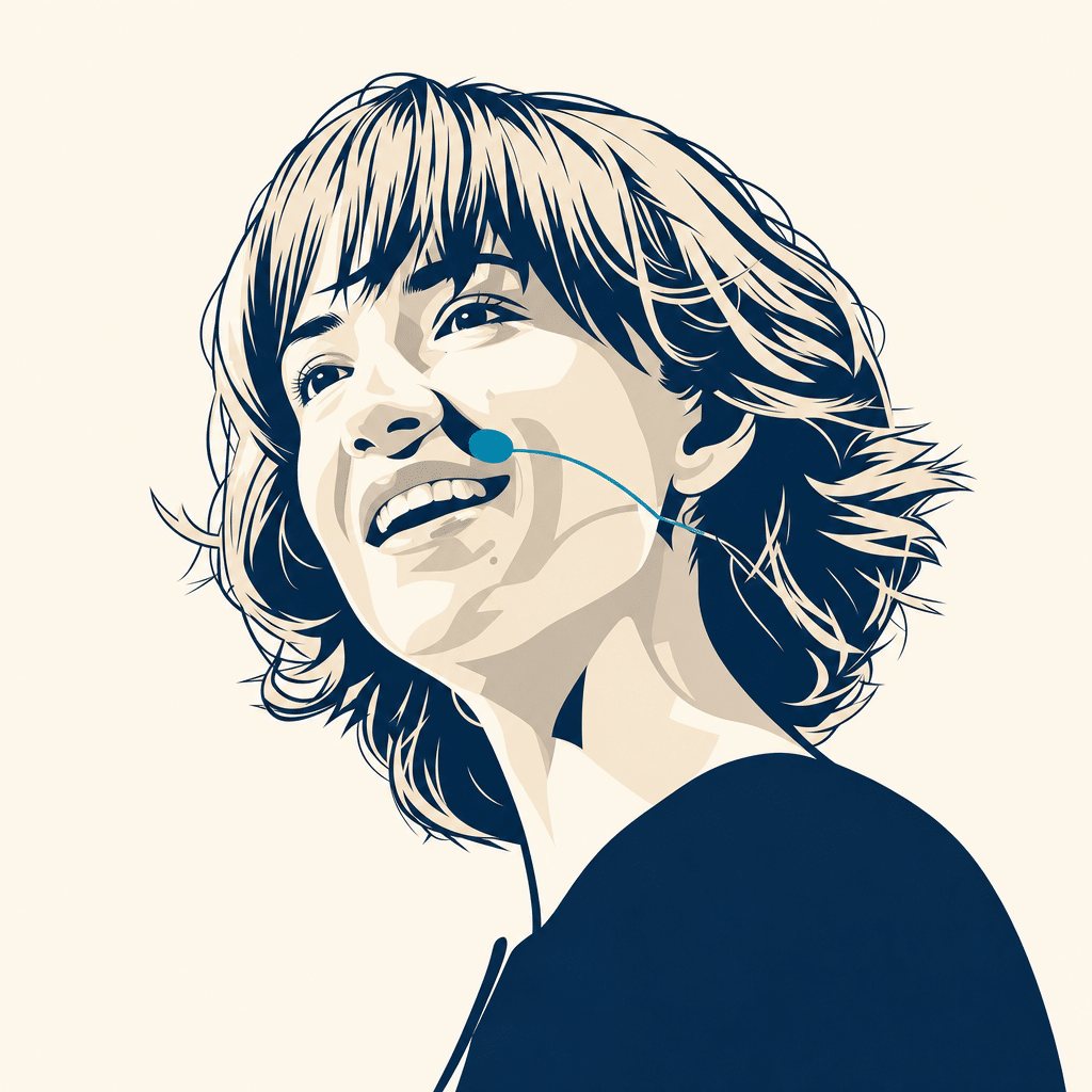 Stilisierte Portrait-Illustration von Cassie Kozyrkov